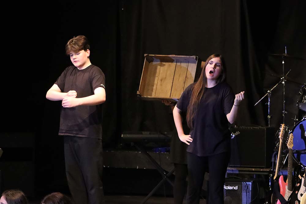 Into the Woods rehearsals photo